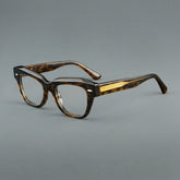 Wood Acetate Oval Retro Glasses Frame Oval Frames Southood Leopard